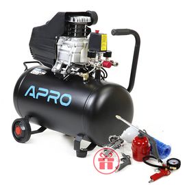 Компрессор 50л 1.5кВт 205л/мин APRO 850176 и Набор покрасочный 5 ед.