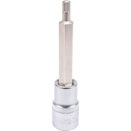 Головка торцевая квадрату 1/2 "с насадкой" SPLINE "удлиненная M6, L = 100 мм, YT-04351 YATO
