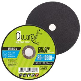 Круг отрезной по металлу Alloid 41 14А 150*1,6*22,23мм, W15016-M ALLOID