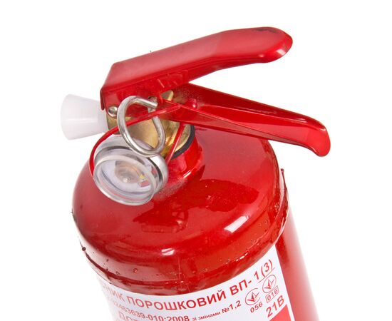 Вогнегасник порошковий з манометром 1 кг [ОП-1], изображение 6